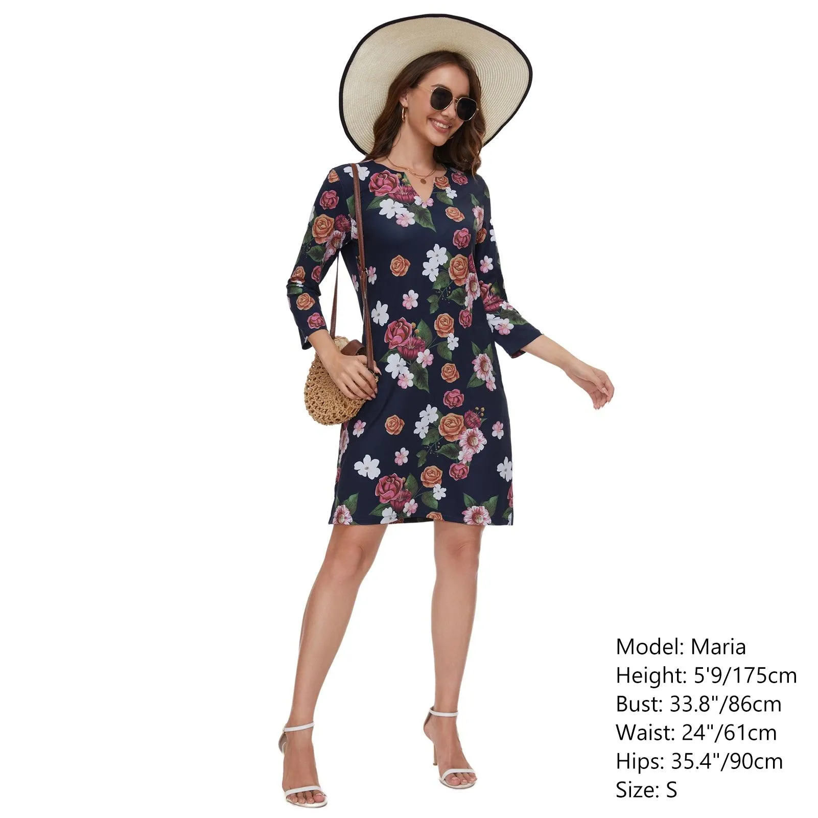Lightbare Women's UPF50  3/4 Sleeve Dress LB04W
