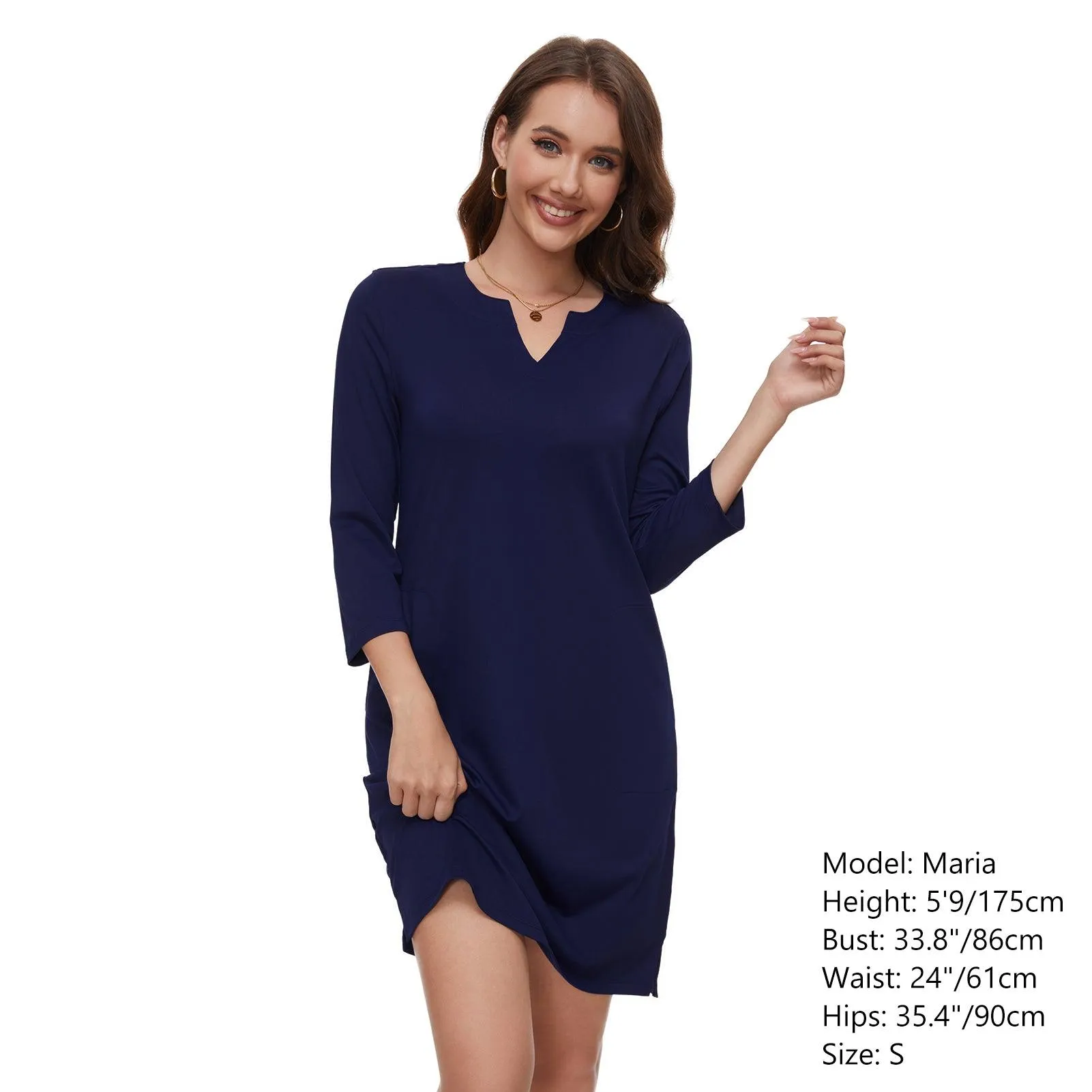 Lightbare Women's UPF50  3/4 Sleeve Dress LB04W