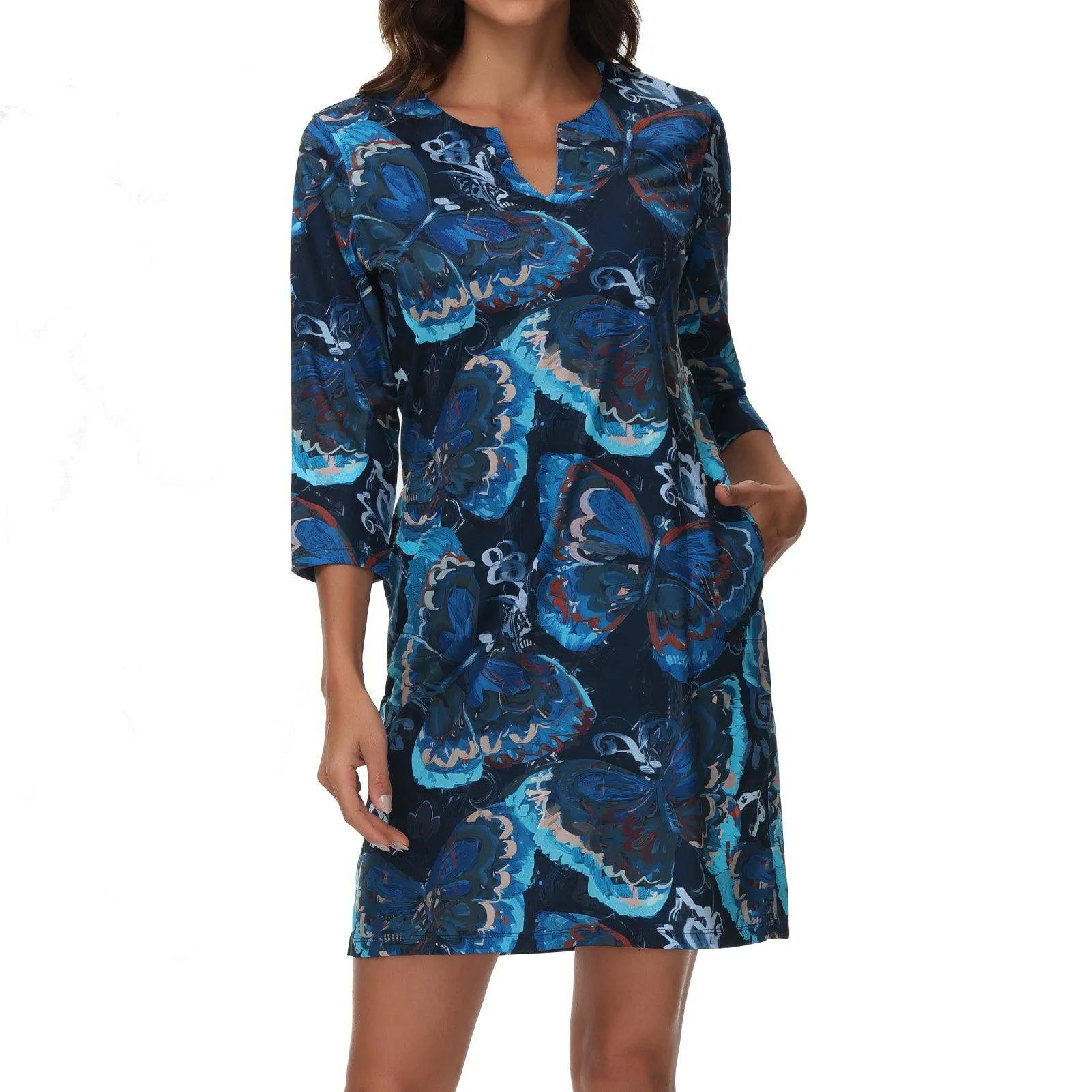 Lightbare Women's UPF50  3/4 Sleeve Dress LB04W