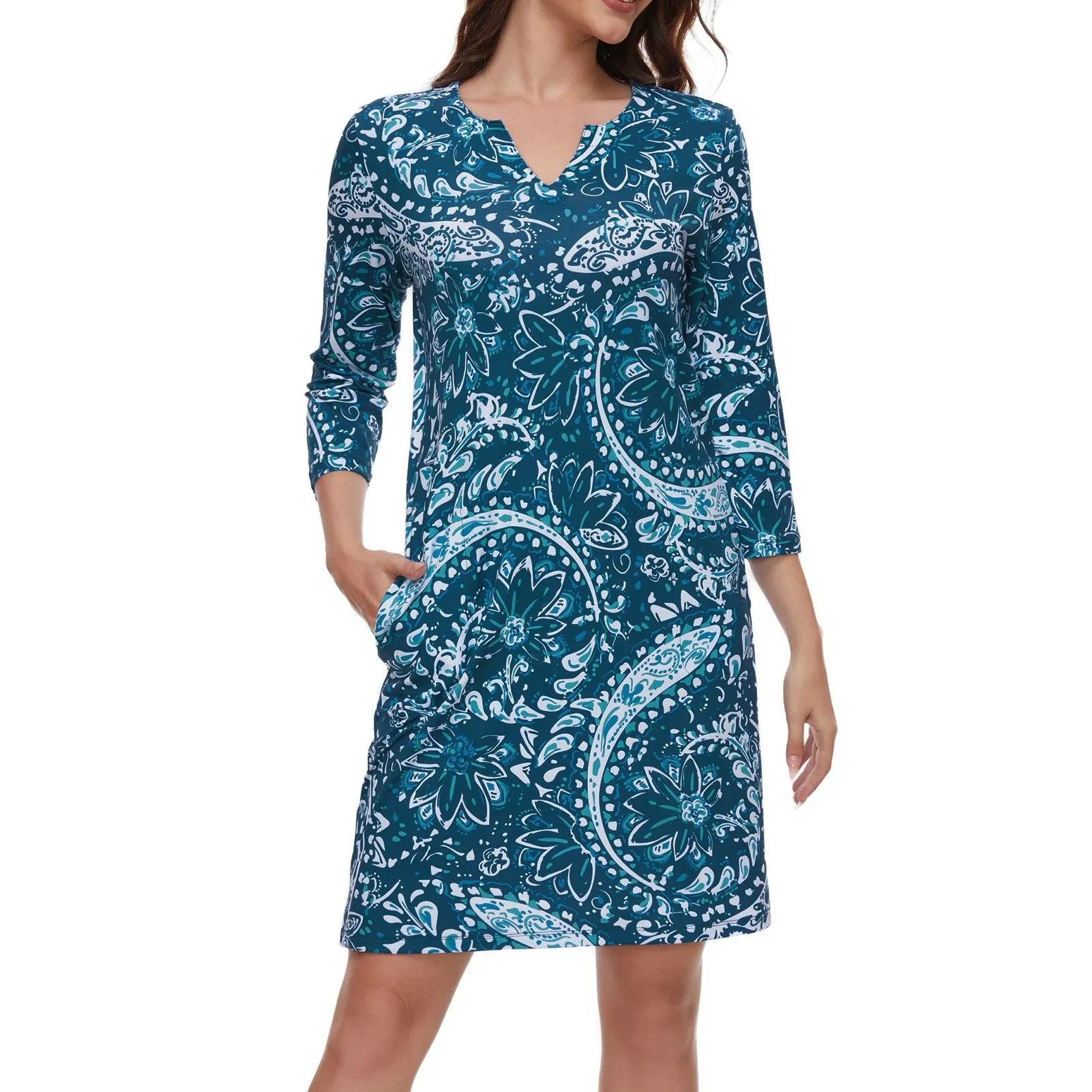 Lightbare Women's UPF50  3/4 Sleeve Dress LB04W