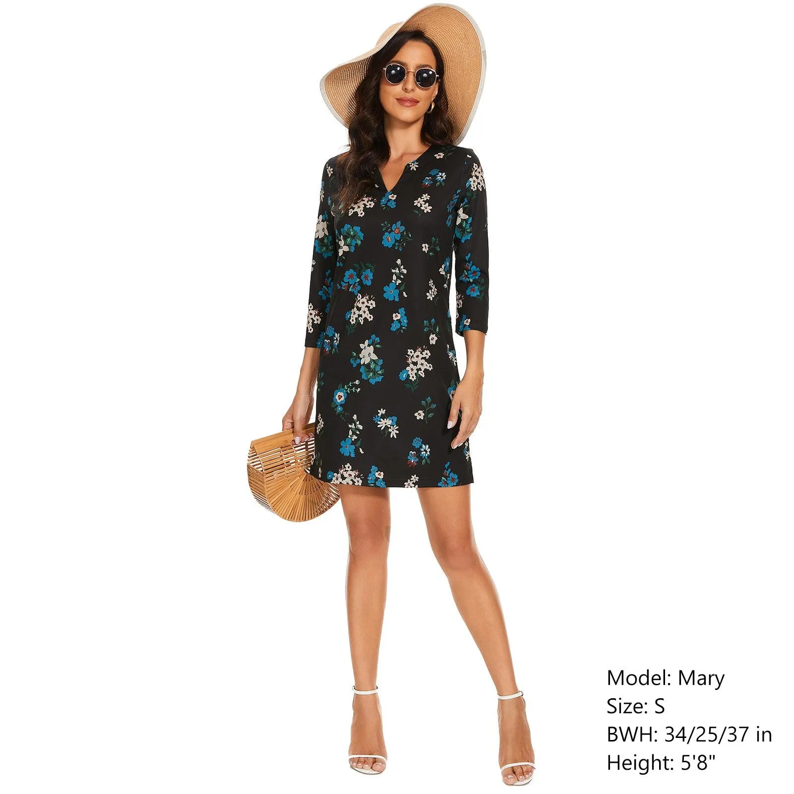Lightbare Women's UPF50  3/4 Sleeve Dress LB04W