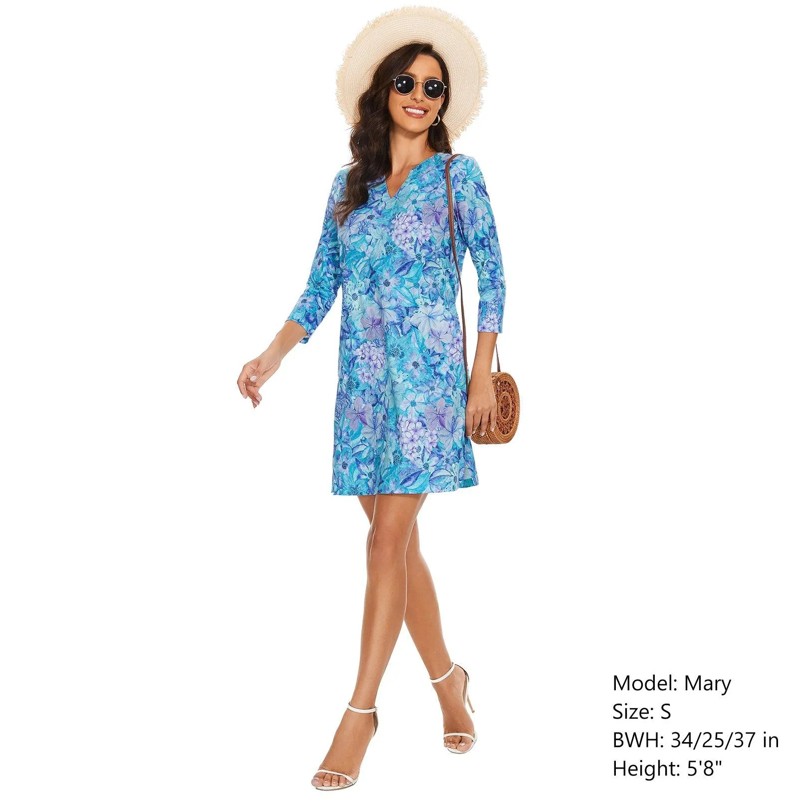 Lightbare Women's UPF50  3/4 Sleeve Dress LB04W