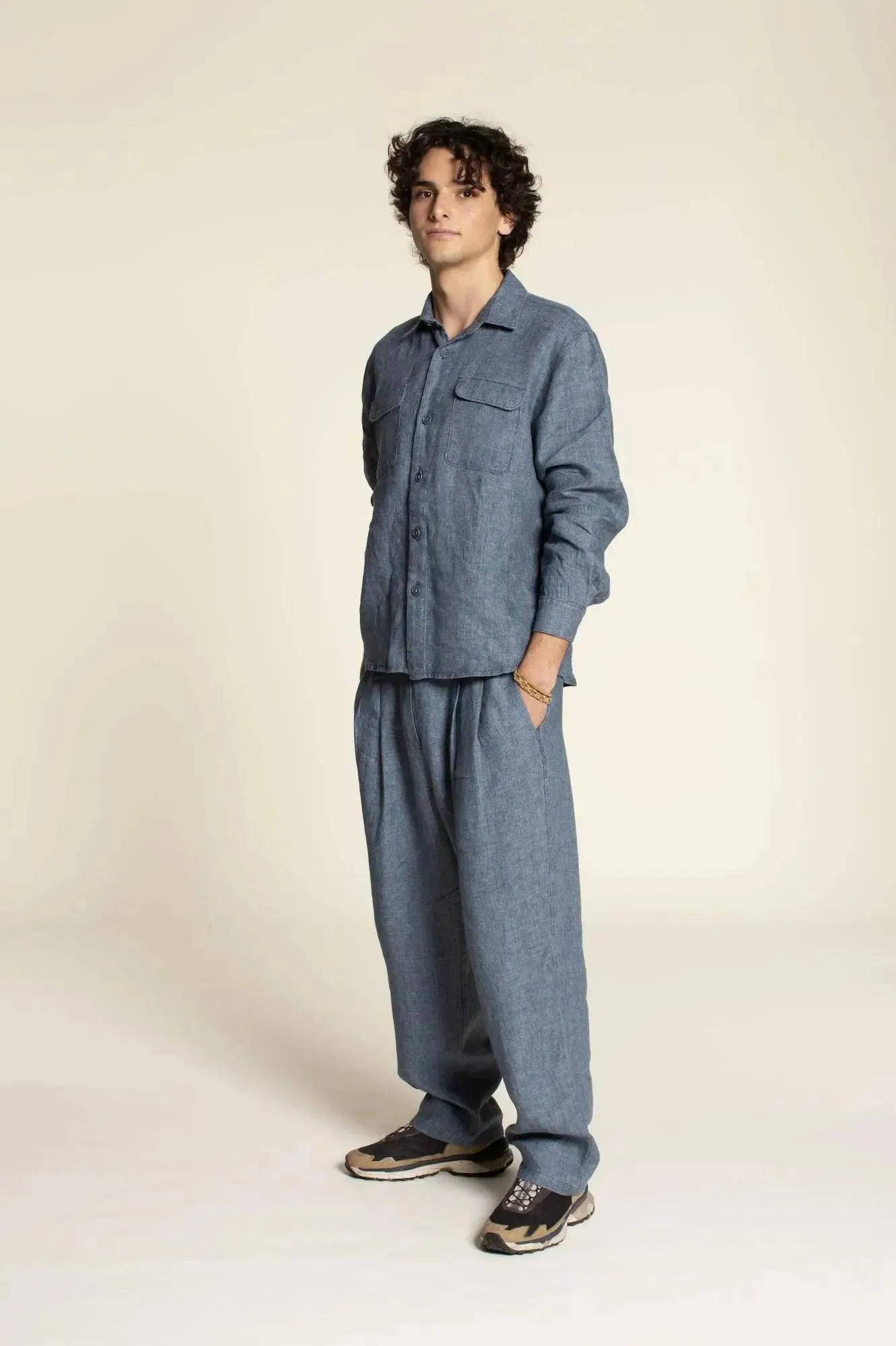 Men's Pleated pants sewing pattern