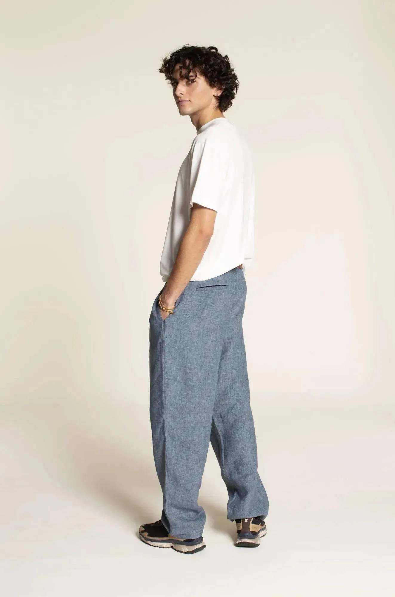 Men's Pleated pants sewing pattern