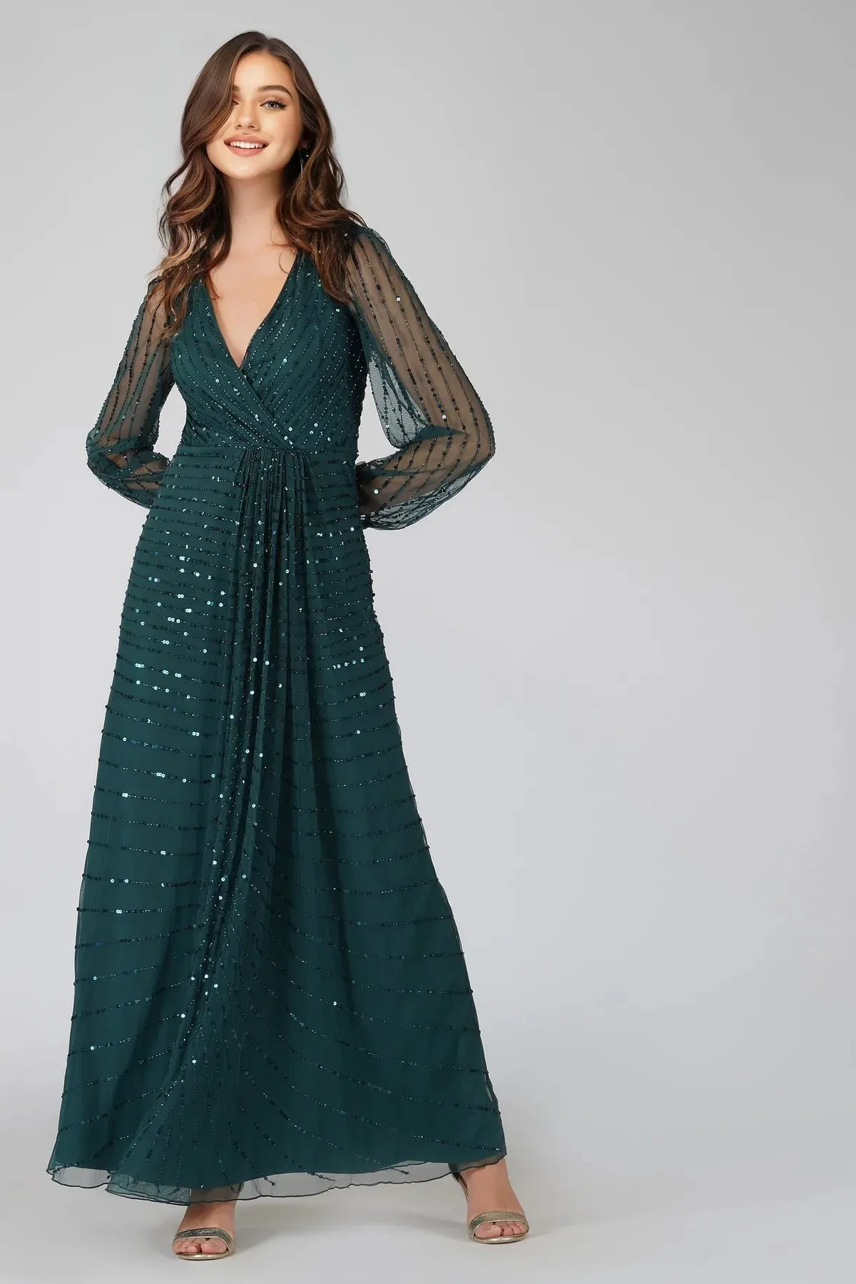 MIYA GREEN BRIDESMAID