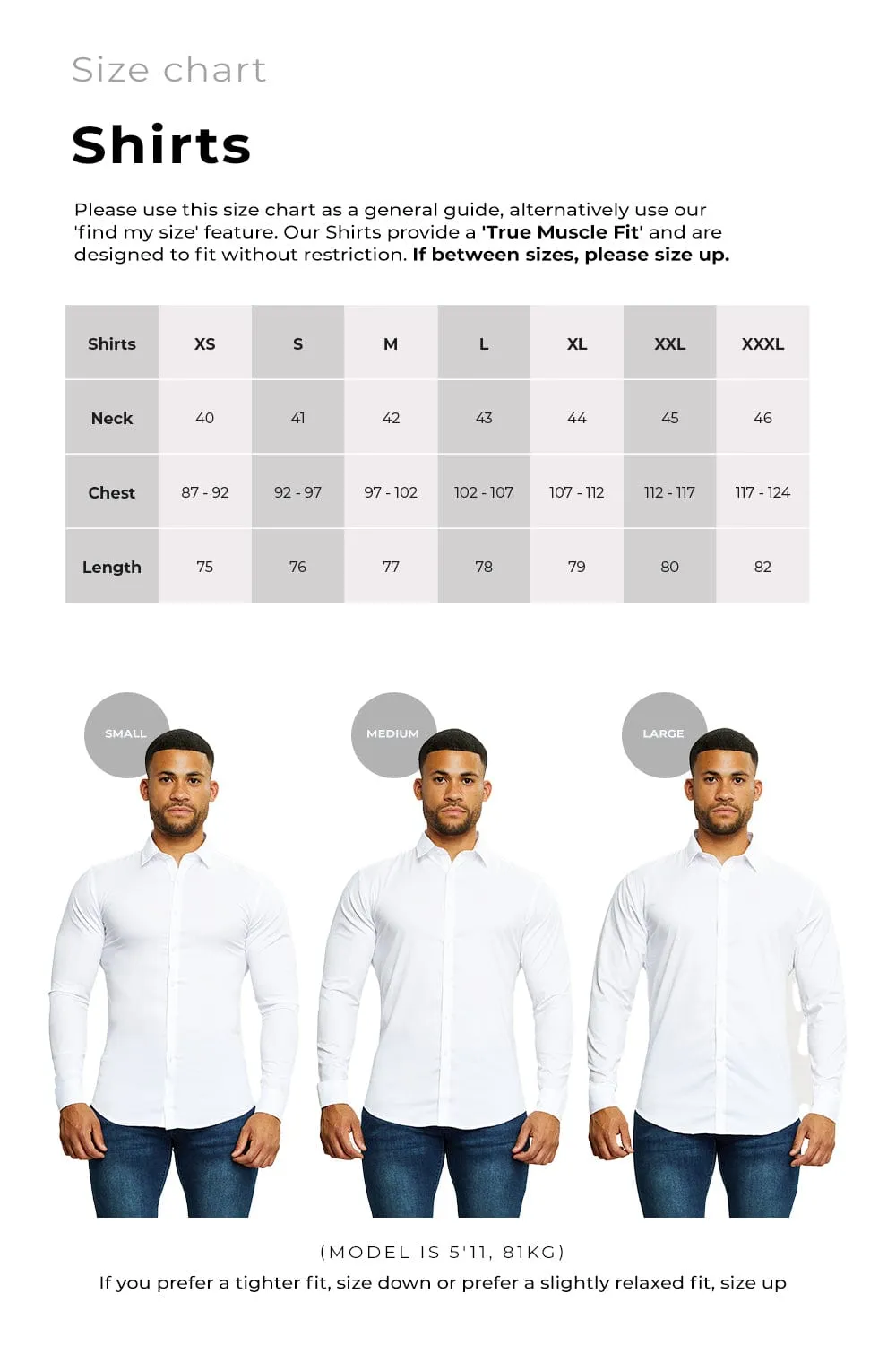 Muscle Fit Cutaway Collar Shirt in Black
