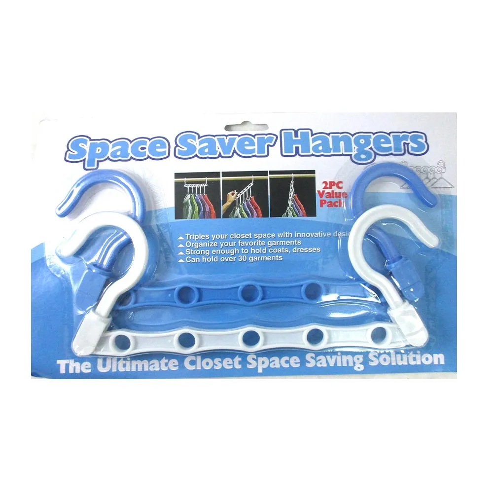 New Lot 4 Space Saver Wonder Magic Clothes Hangers Closet Organizer Hooks Stand