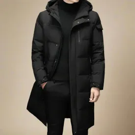 Olaf&Dave Down Parka | Smart Casual lange waterdichte winterjas voor heren