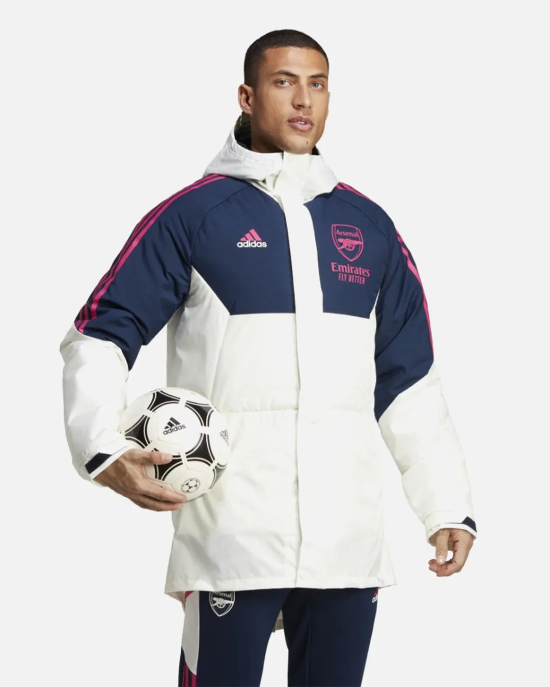 Parka Arsenal 2022/2023 - Blanc/Bleu/Rose
