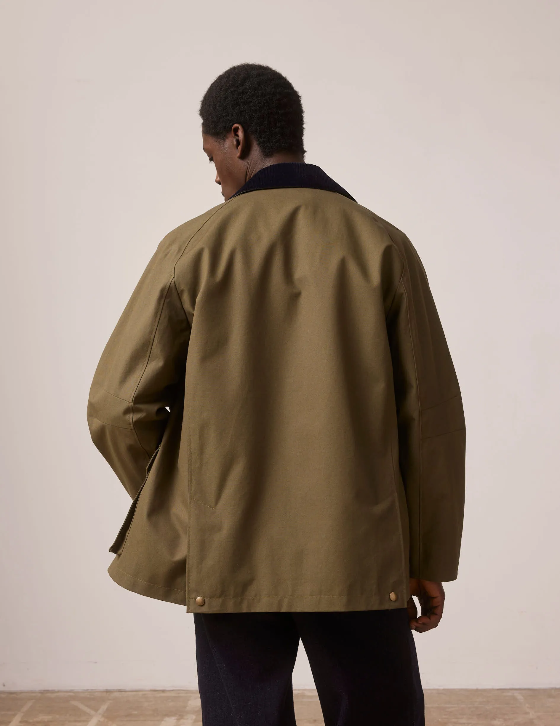 Parka Lancelot en canvas de coton kaki