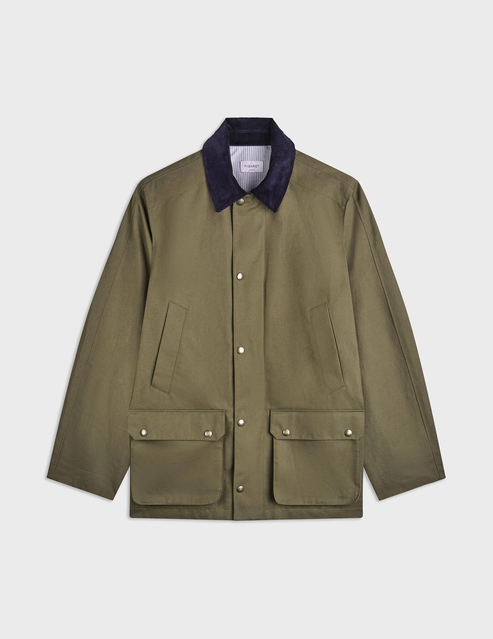 Parka Lancelot en canvas de coton kaki