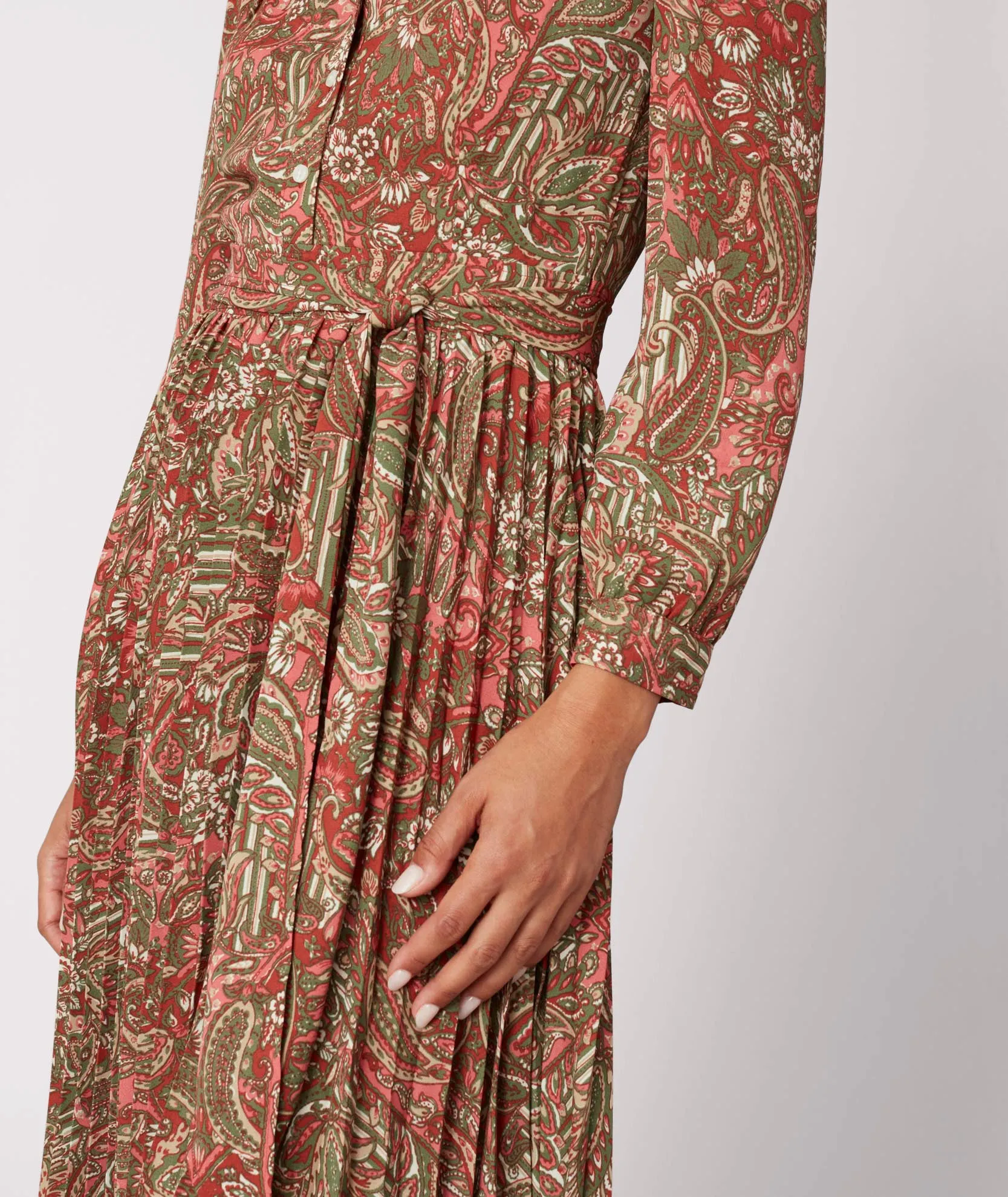 Pleated Midi Arabella Dress - FINAL SALE