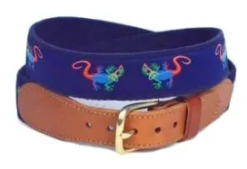 Preppy Belt For Men | Custom Canvas Ribbon Belt | Preppy Gecko | Cotuit Casuals