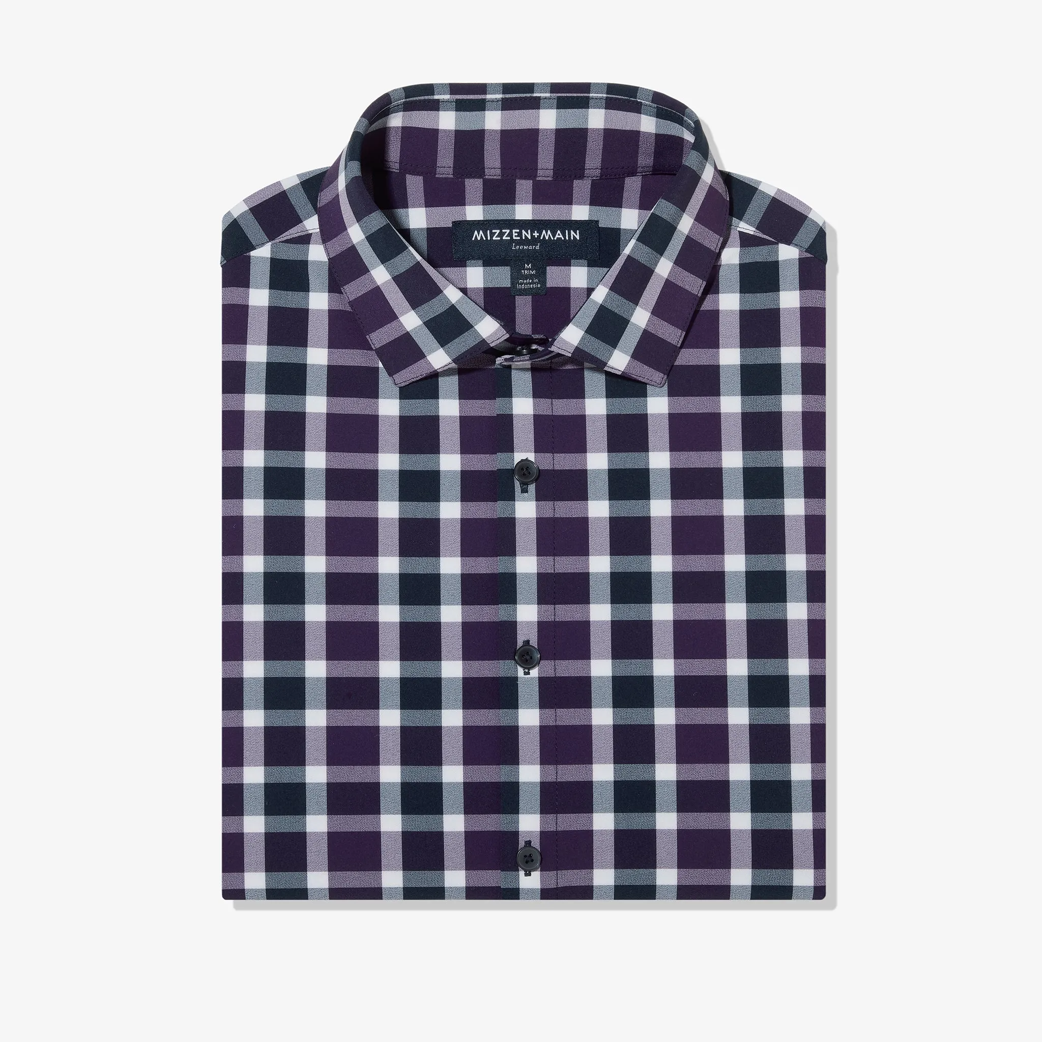 Purple Navy Large Check