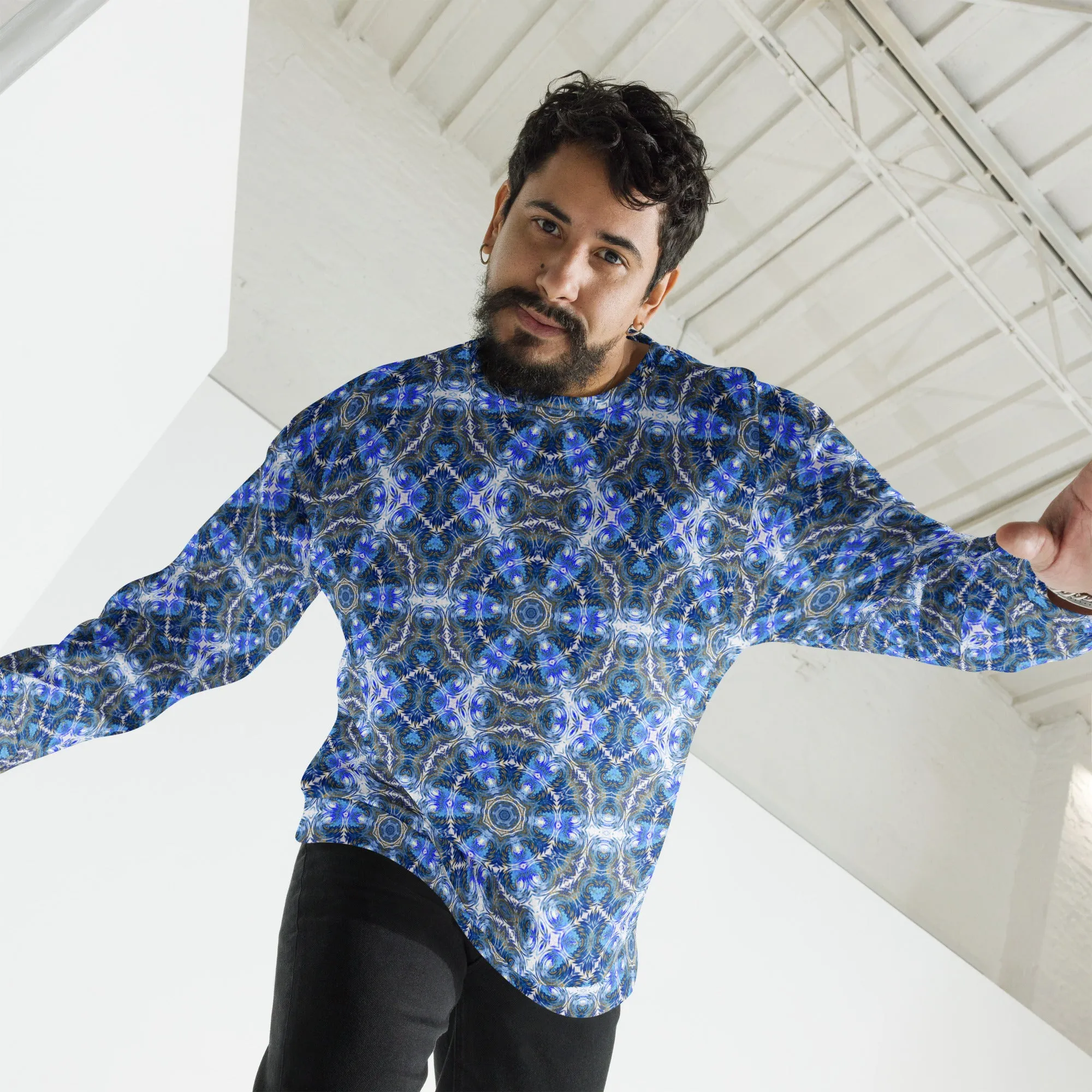 "Whirling Petals" Collection - Unisex Designer Sweatshirt