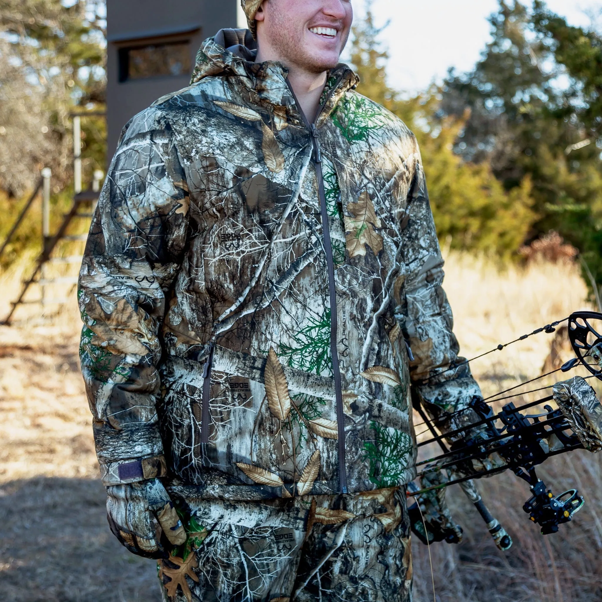 Realtree Edge Men's Mid-Length Insulated Hunting Parka Jacket , up to Size 3XL