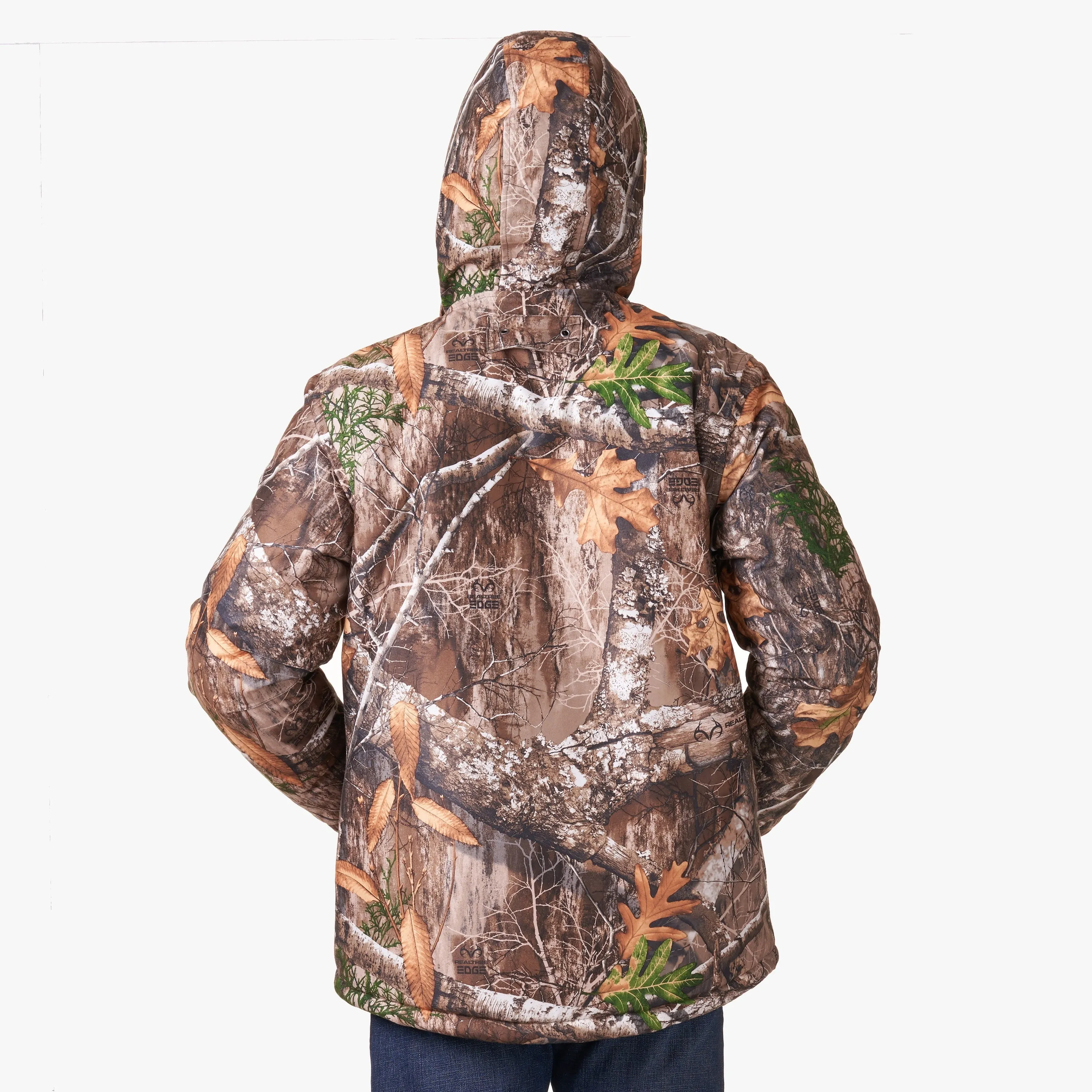 Realtree Edge Men's Mid-Length Insulated Hunting Parka Jacket , up to Size 3XL