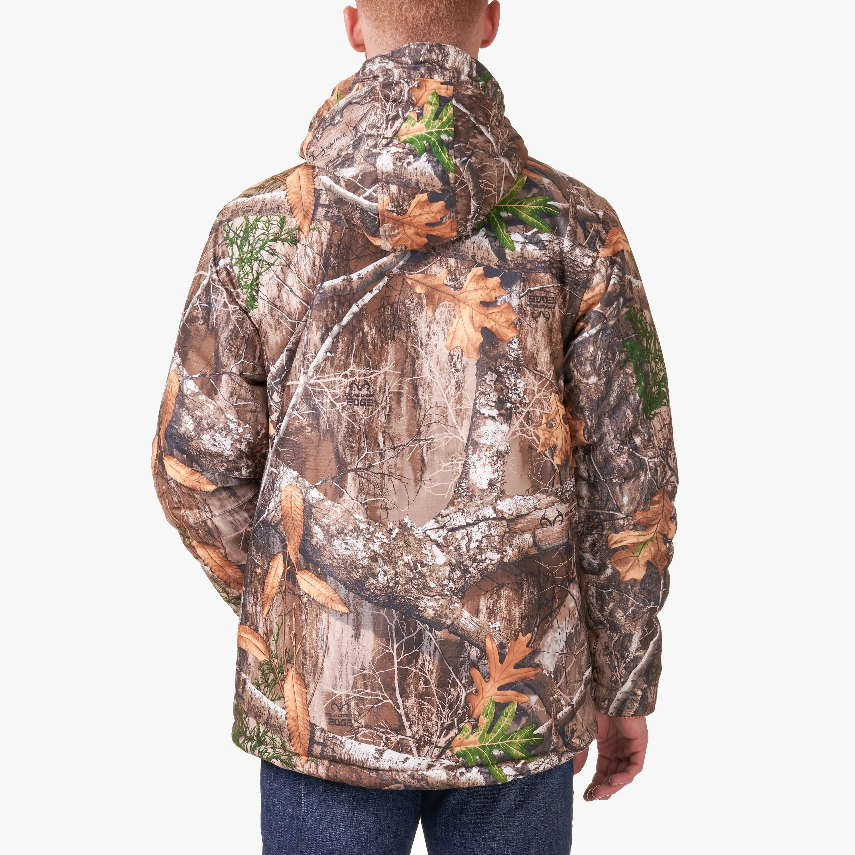 Realtree Edge Men's Mid-Length Insulated Hunting Parka Jacket , up to Size 3XL