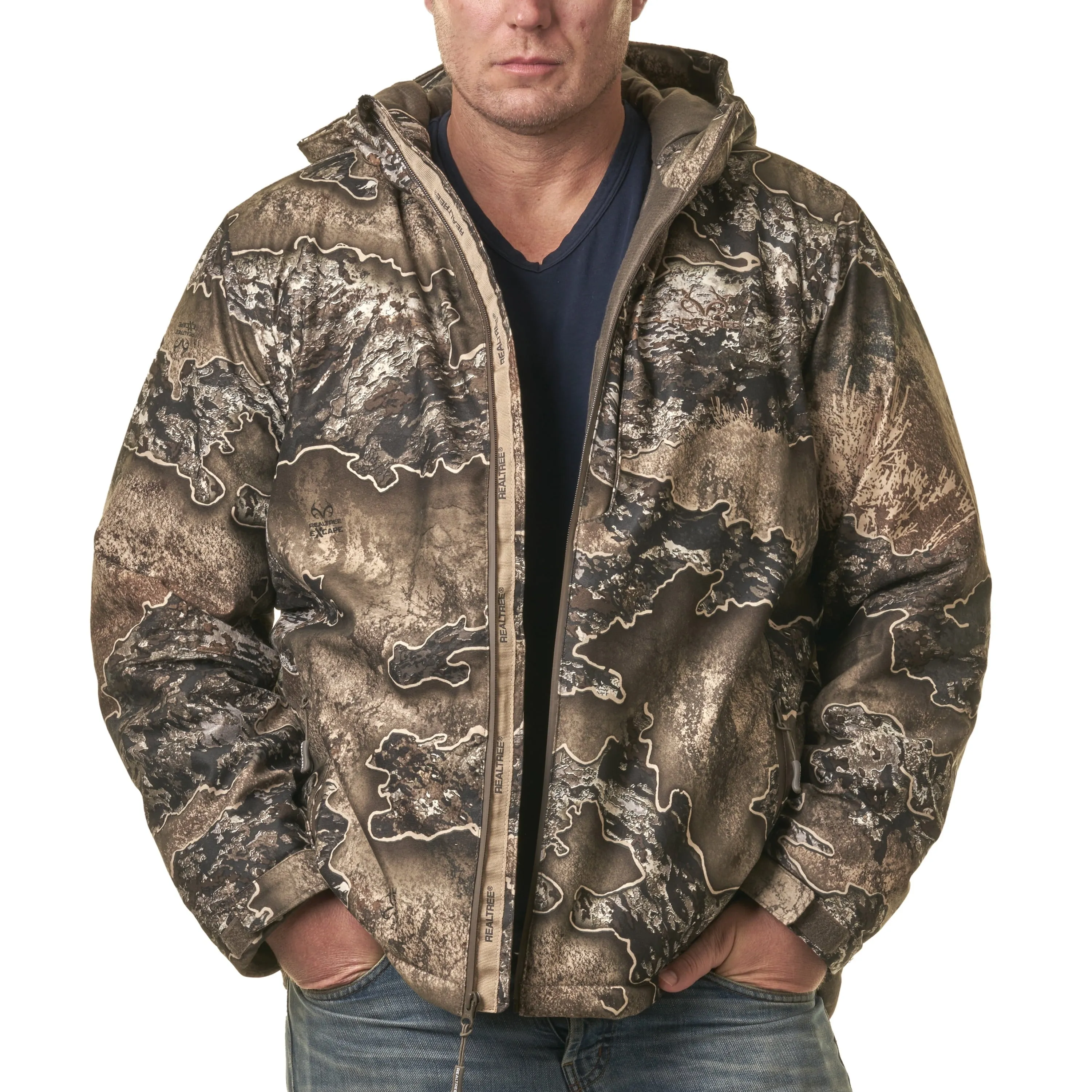 Realtree Excape Men's Insulated Hunting Parka, up to Size 3XL