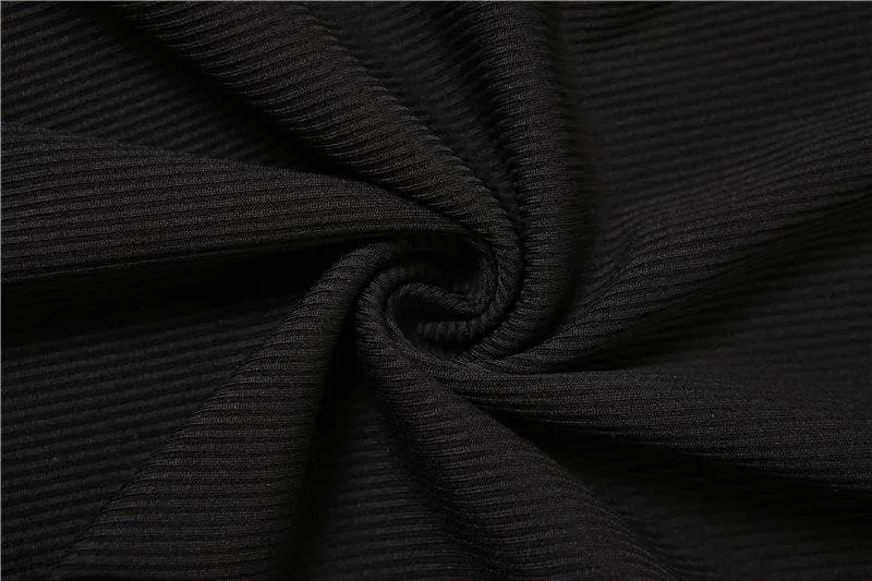 Ribbed v neck backless solid cami jumpsuit- Final Sale