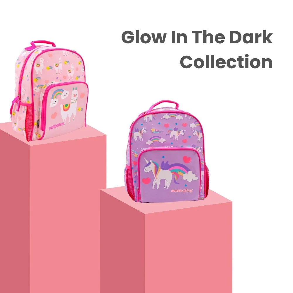 Scoobies Llama Glow-in-the-Dark Backpack 14" – Whimsical, Spacious & Durable