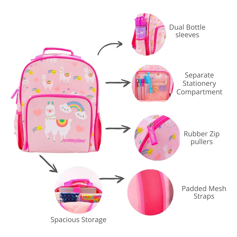 Scoobies Llama Glow-in-the-Dark Backpack 14" – Whimsical, Spacious & Durable
