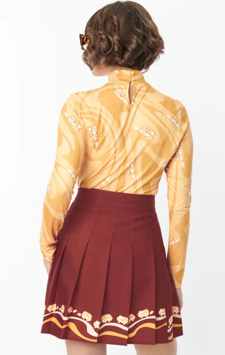 Scooby Doo Pleated Mini Skirt-FINAL SALE