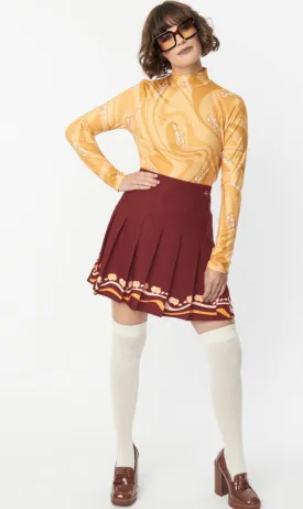 Scooby Doo Pleated Mini Skirt-FINAL SALE