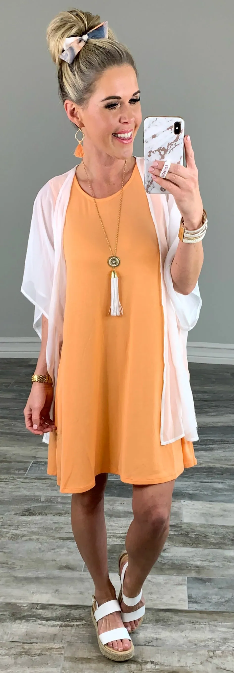 Sheer Necessity Kimono - White