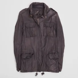 Sisii Ladies Japan Leather M-65 Short Parka