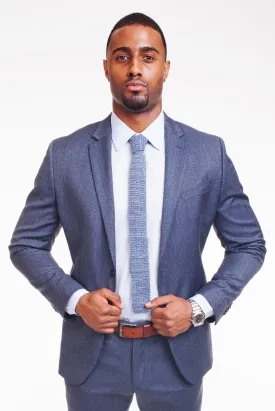SKY BLUE WEAVE DRESS SHIRT