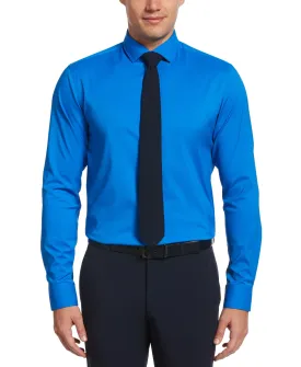 Slim Fit Non-Iron Neon Blue Tech Dress Shirt