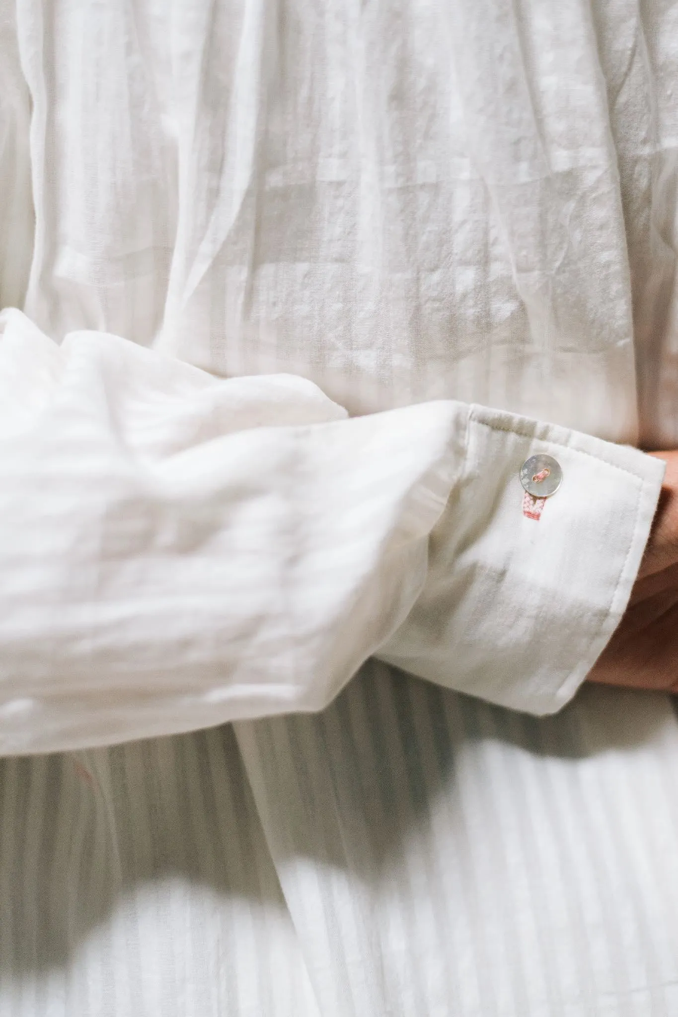 Sohini - White Muslin Shirt Dress
