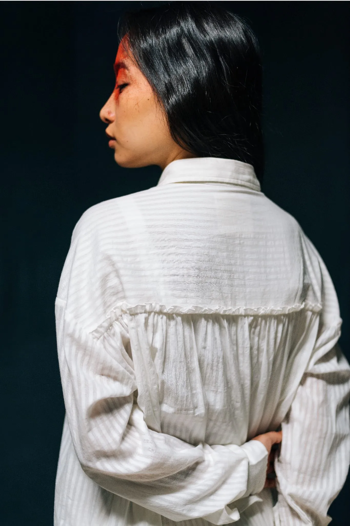 Sohini - White Muslin Shirt Dress