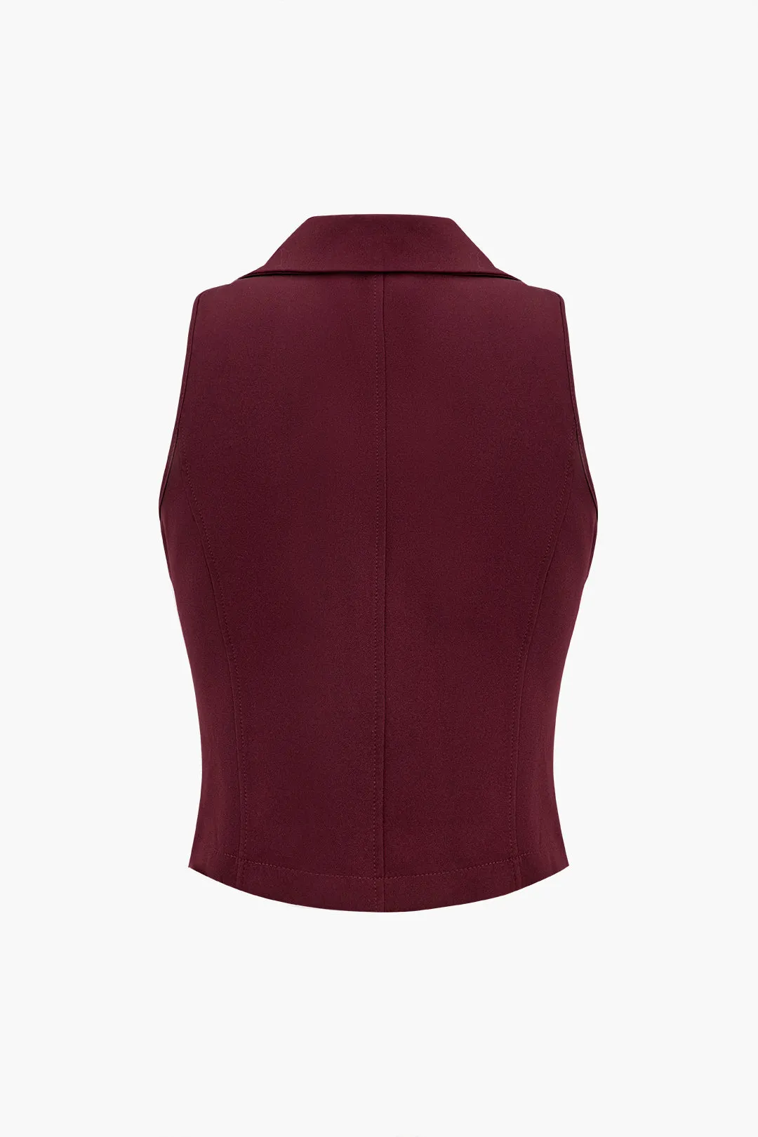 Solid Tank Top And Pleated Skirt Set