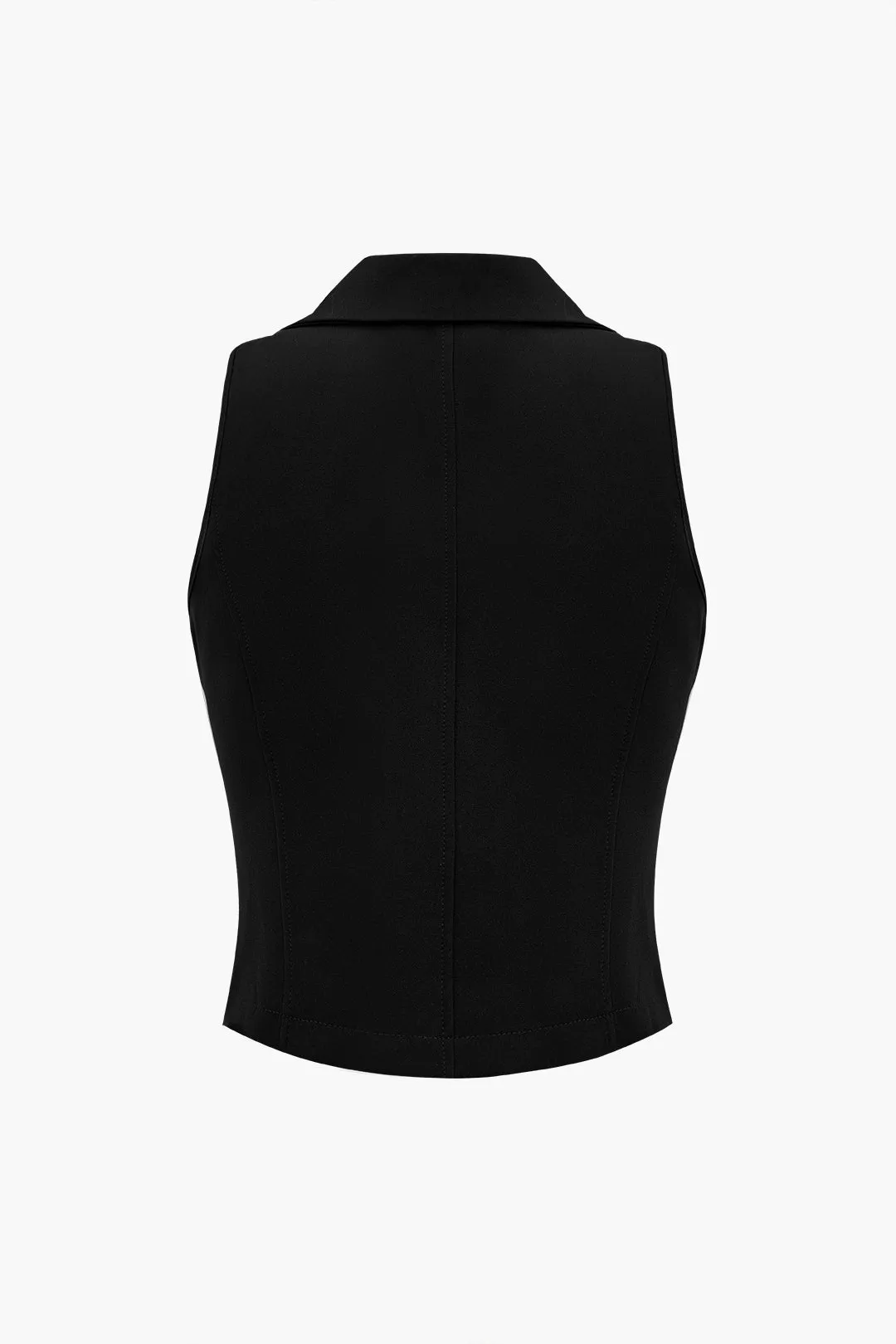 Solid Tank Top And Pleated Skirt Set