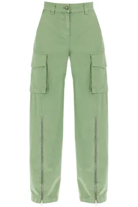 Stella mccartney organic cotton cargo pants for men 640160 3DU400 PISTACHIO