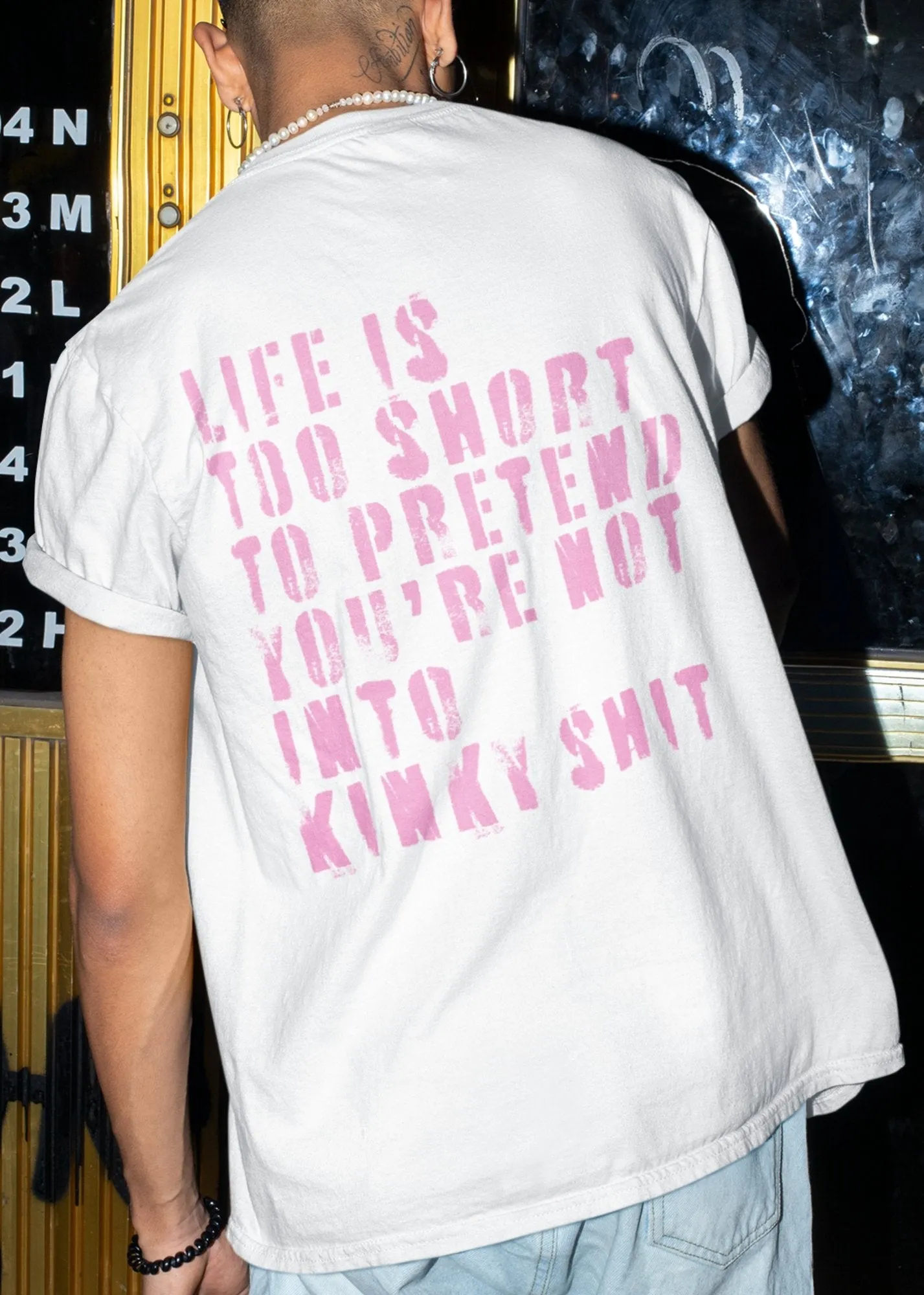 ST!NK - KinkyRebel - Men Back Print Shirt