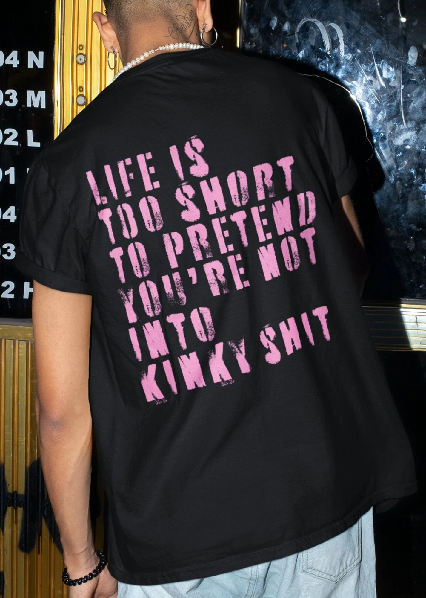 ST!NK - KinkyRebel - Men Back Print Shirt