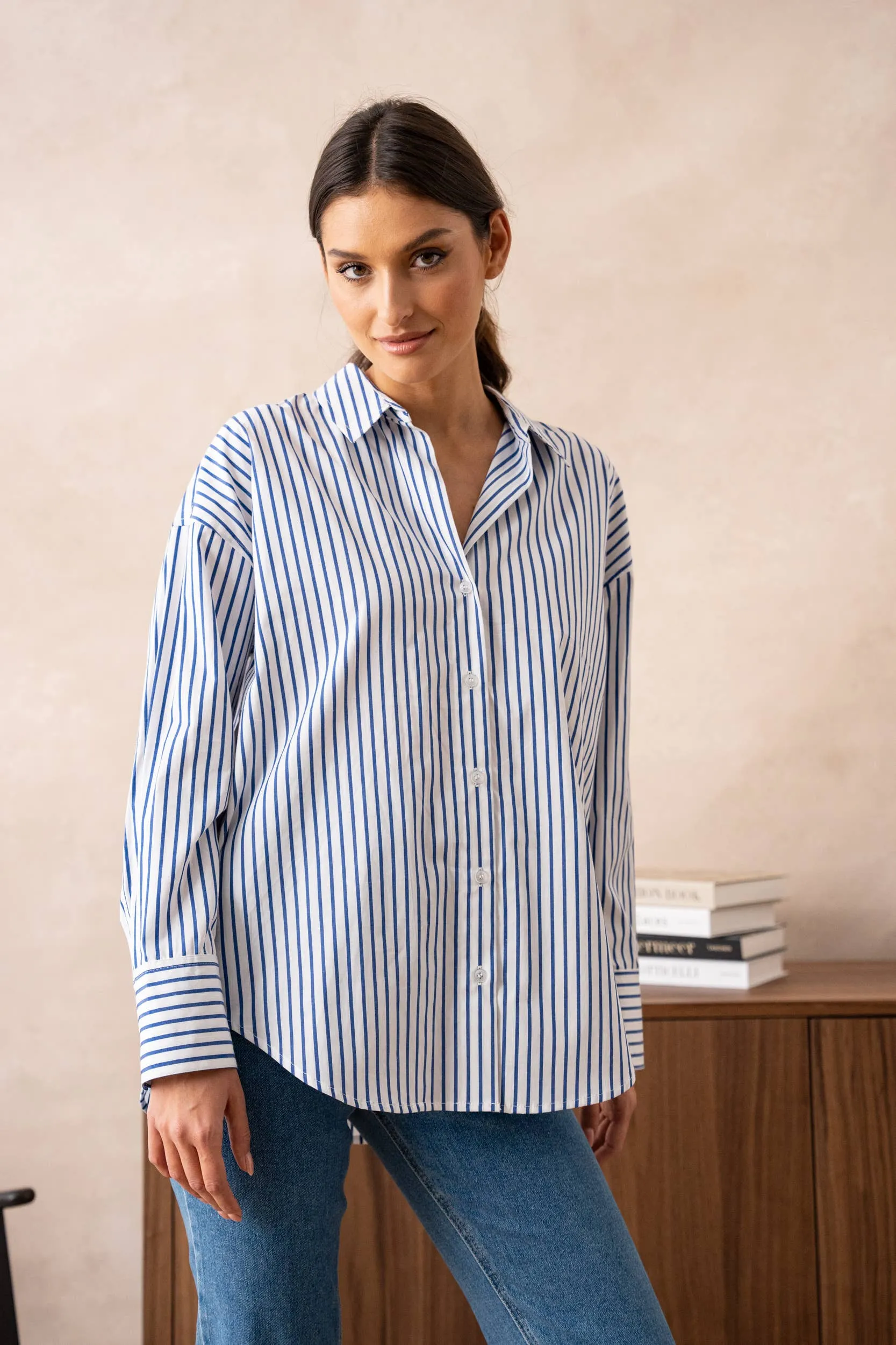 Striped Cotton Blouse