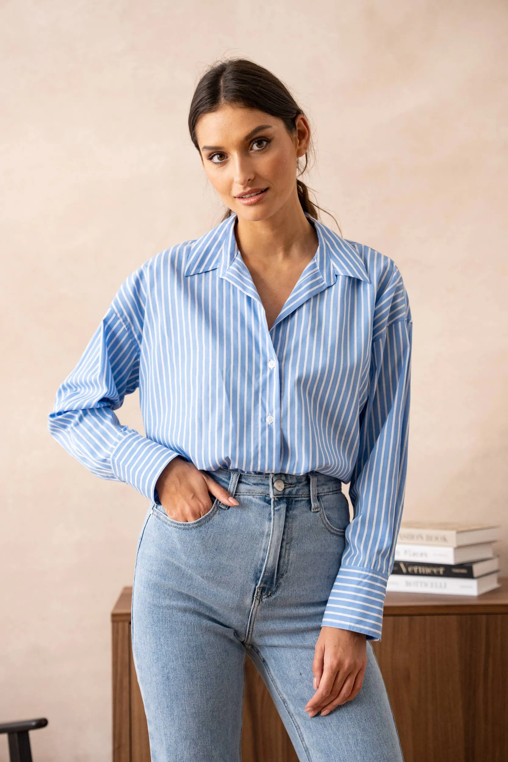 Striped Cotton Blouse