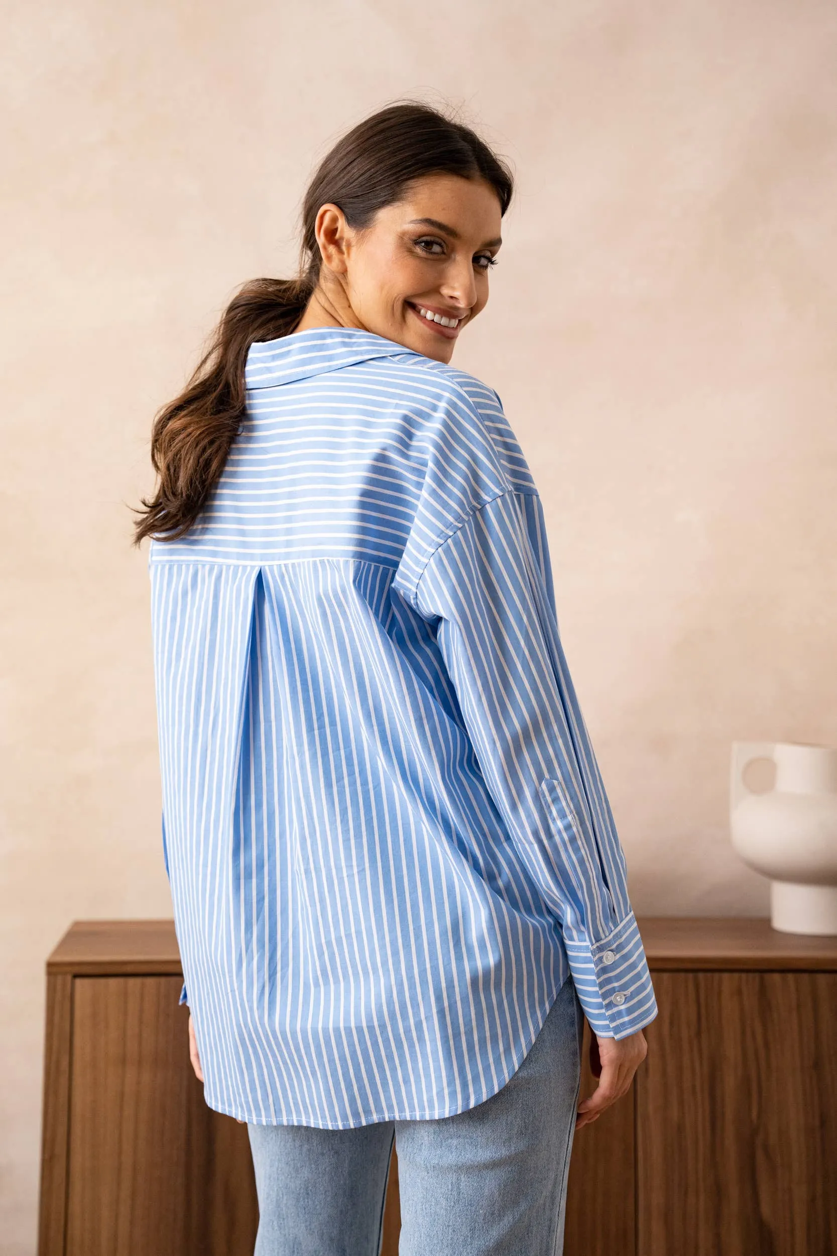 Striped Cotton Blouse