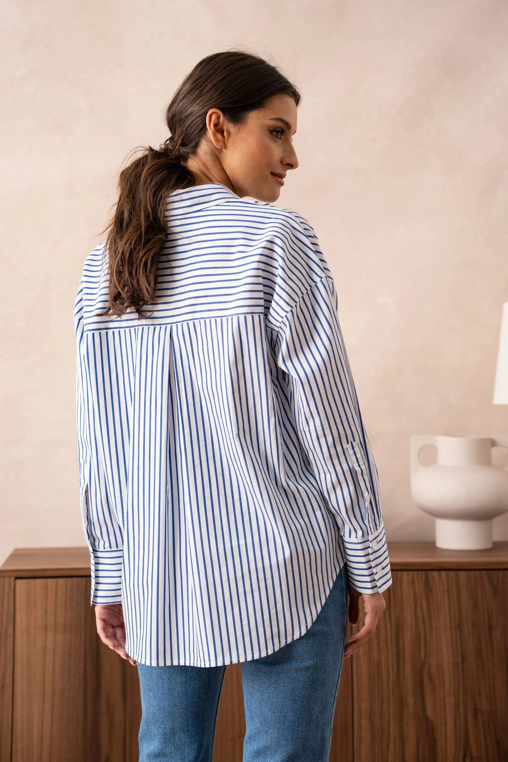 Striped Cotton Blouse