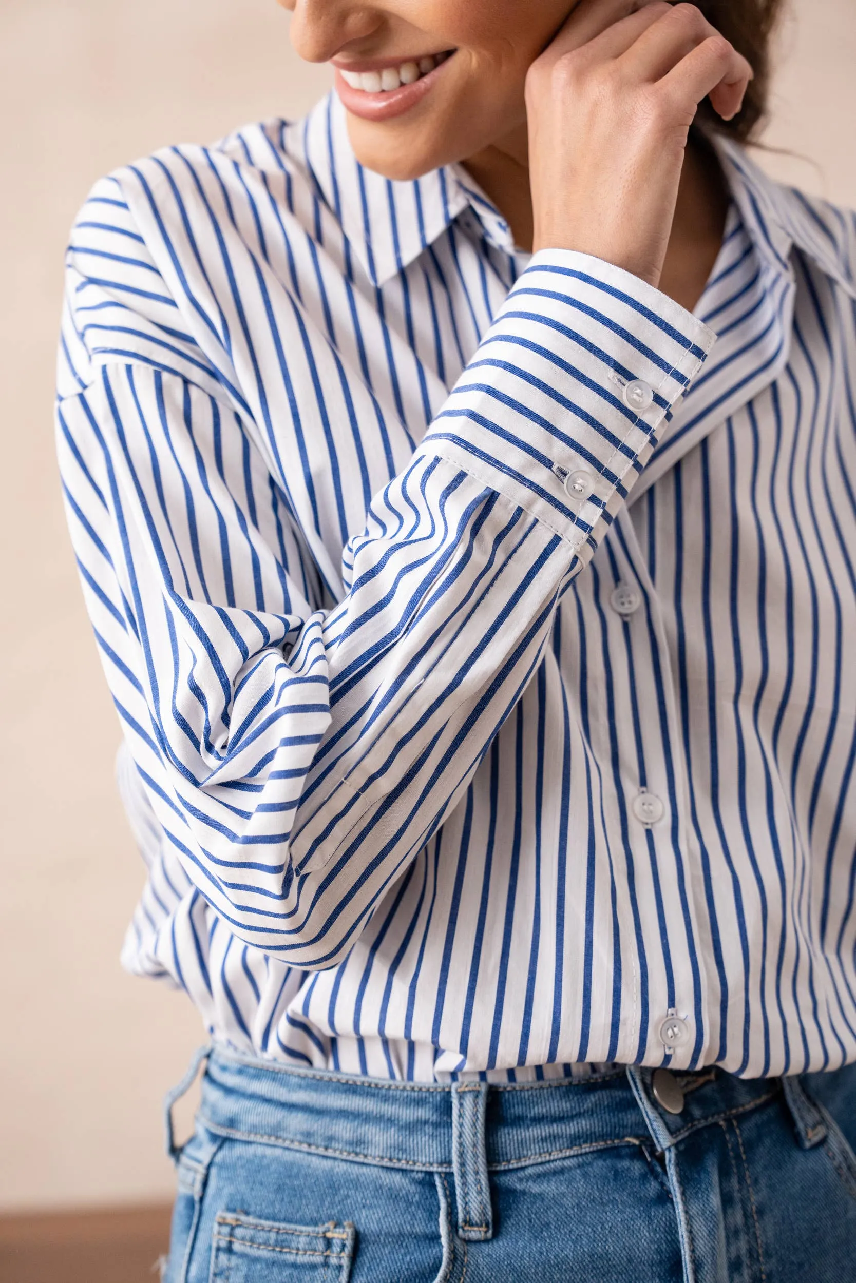 Striped Cotton Blouse