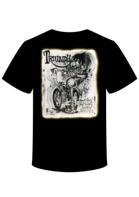 T-Shirt "Airbrush Triumph monster" BIKE BIKER