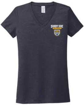 The Bulldog Cares Women's V-Neck Tee