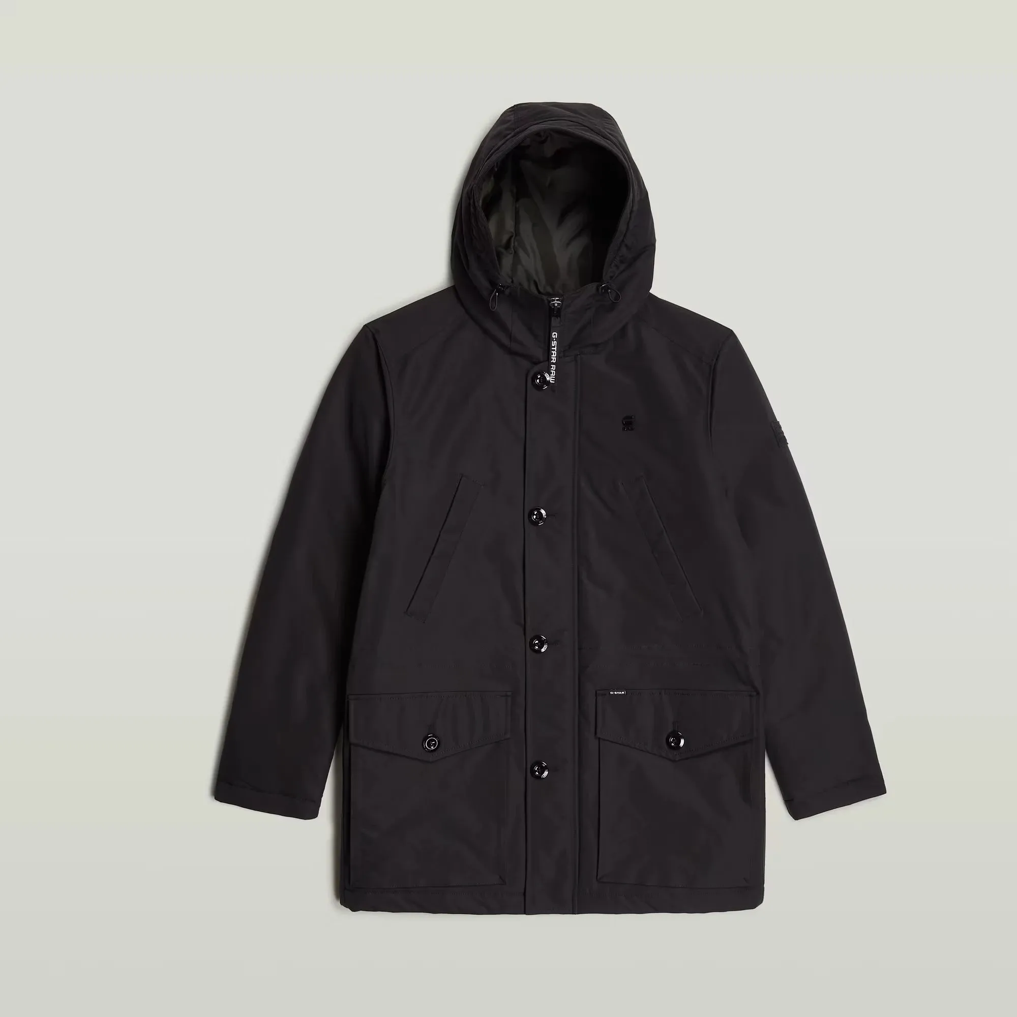 Vodan Padded Hooded Parka (Black) - D26402-D908-6484