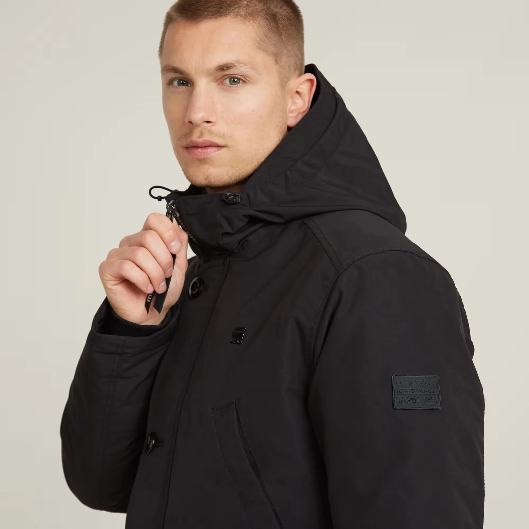 Vodan Padded Hooded Parka (Black) - D26402-D908-6484