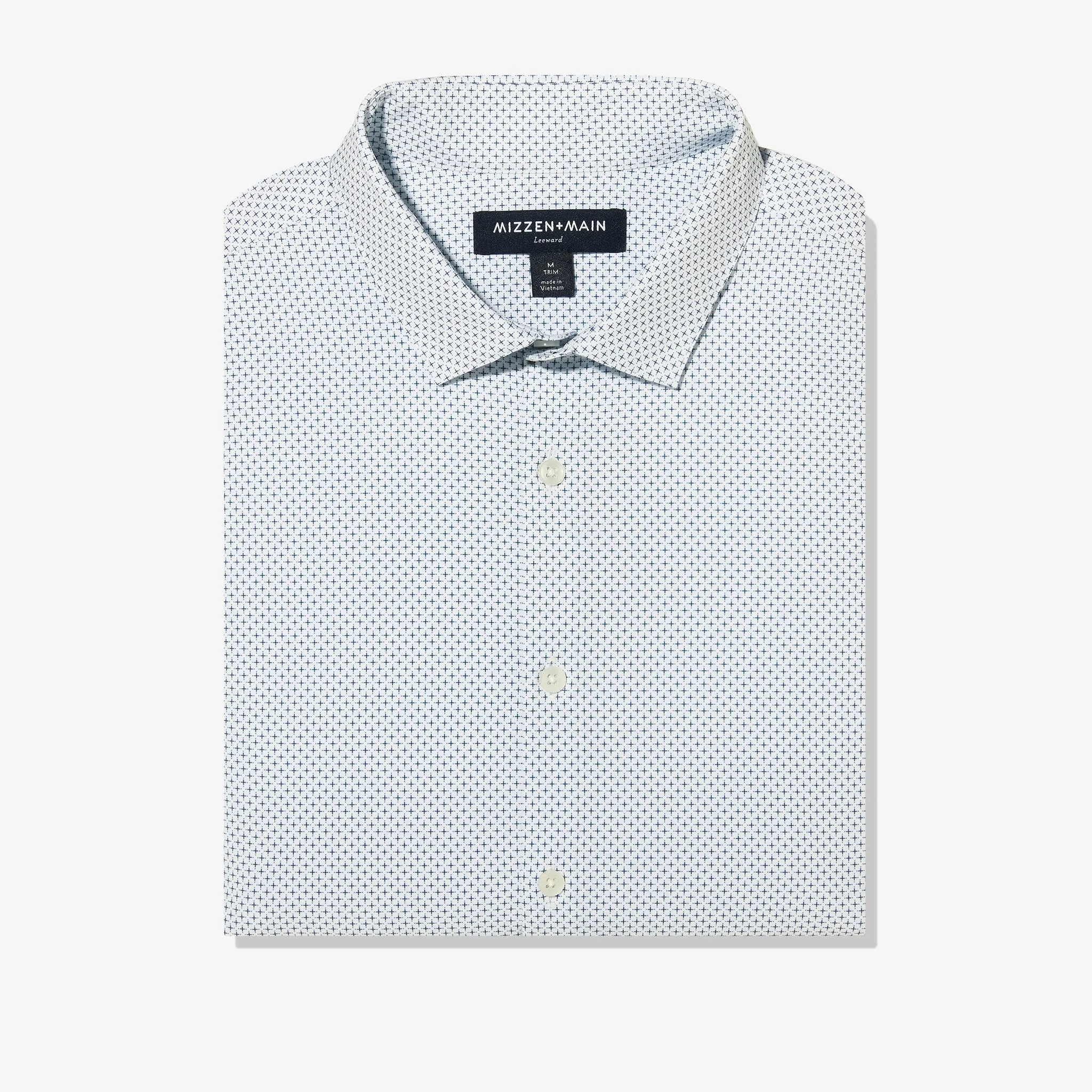 White Navy Plus Print