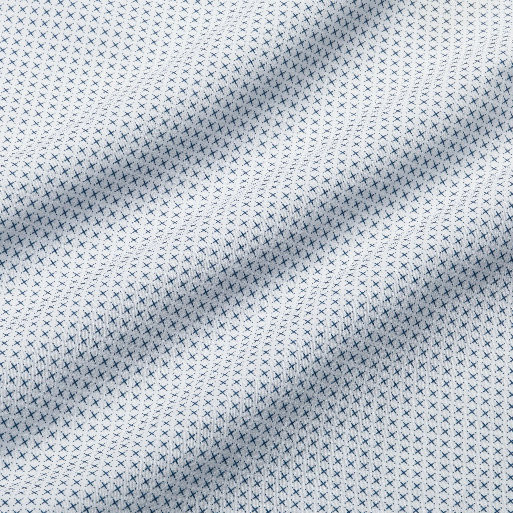 White Navy Plus Print